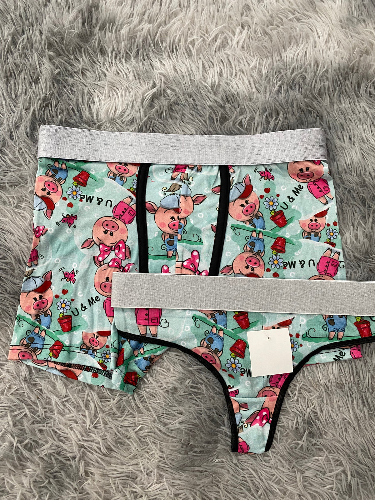 Cerditos U Y Me Duo XL Con Tanga