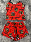 Ed Hardy Rojo Blusa Con Short