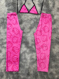 Hello Kitty Caras Rosas Duo De Pijama Afelpada