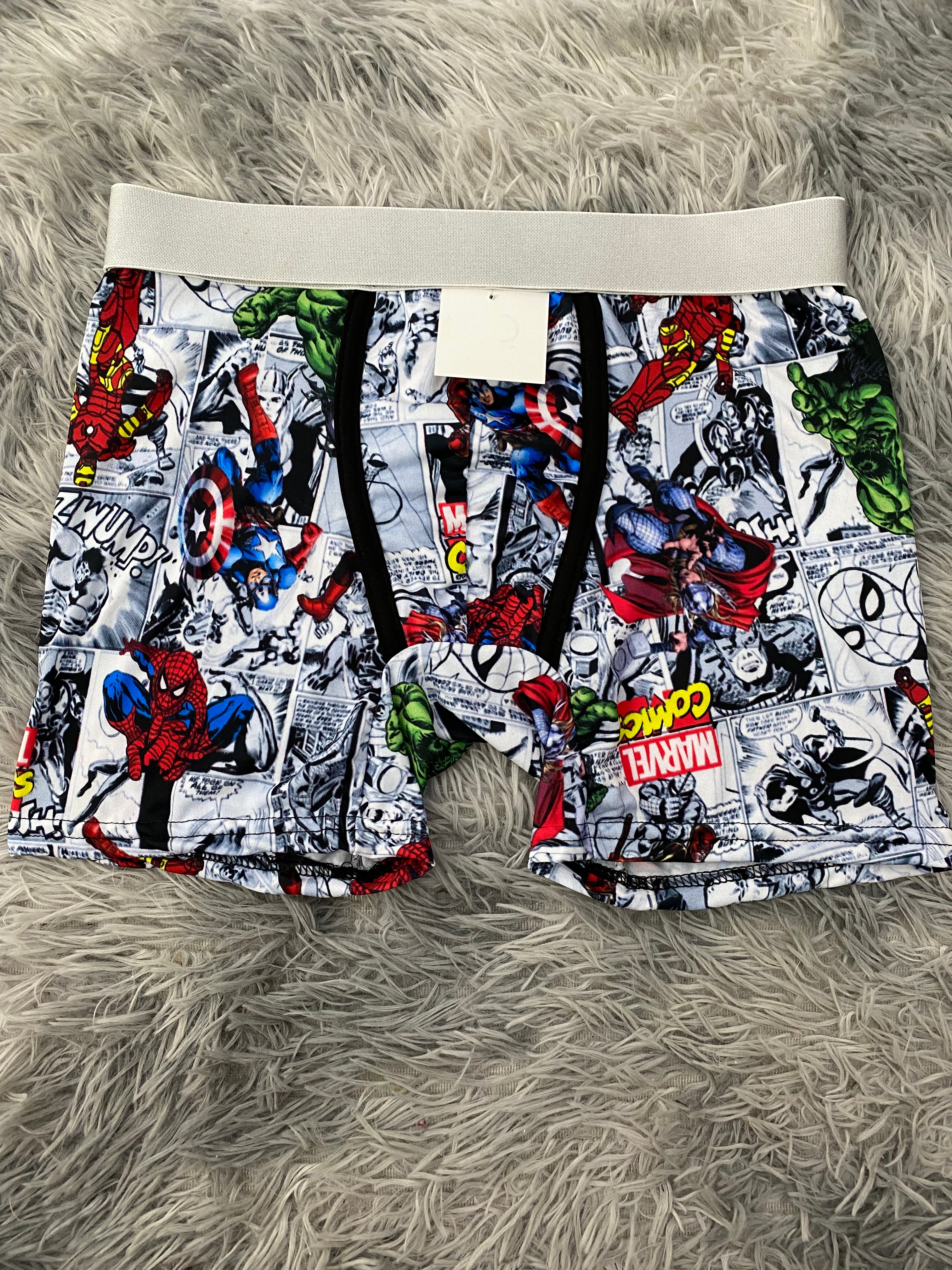 Marvel Cómics Blanco Boxer Hombre Unitalla