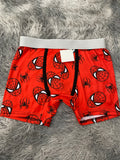 Spiderman Caras Y Telarañas Fondo Rojo Boxer Hombre Unitalla