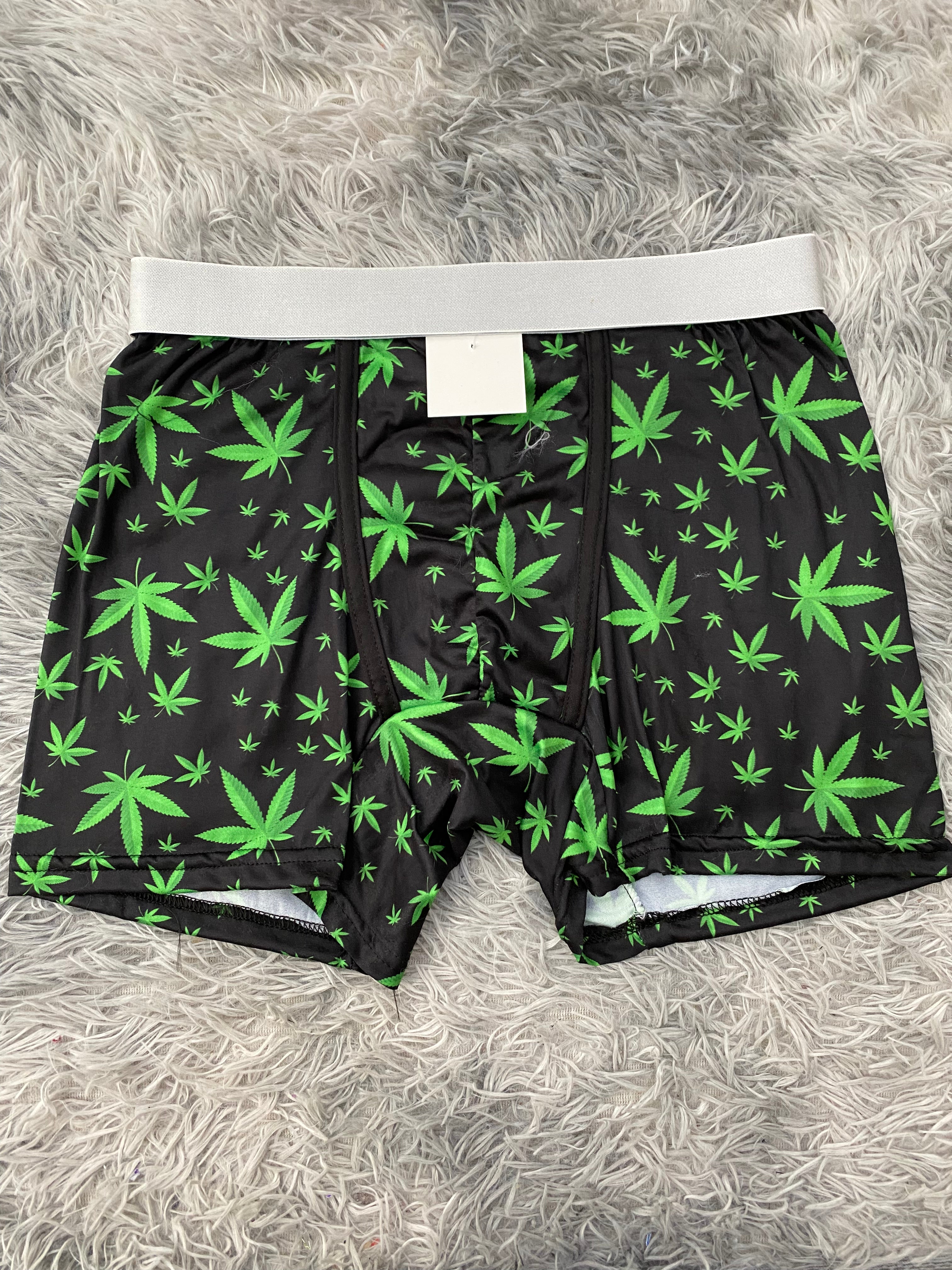 Hierba Fondo Negro Boxer Hombre XL