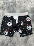 Jack y copos de nieve fondo negro Boxer De Hombre unitalla