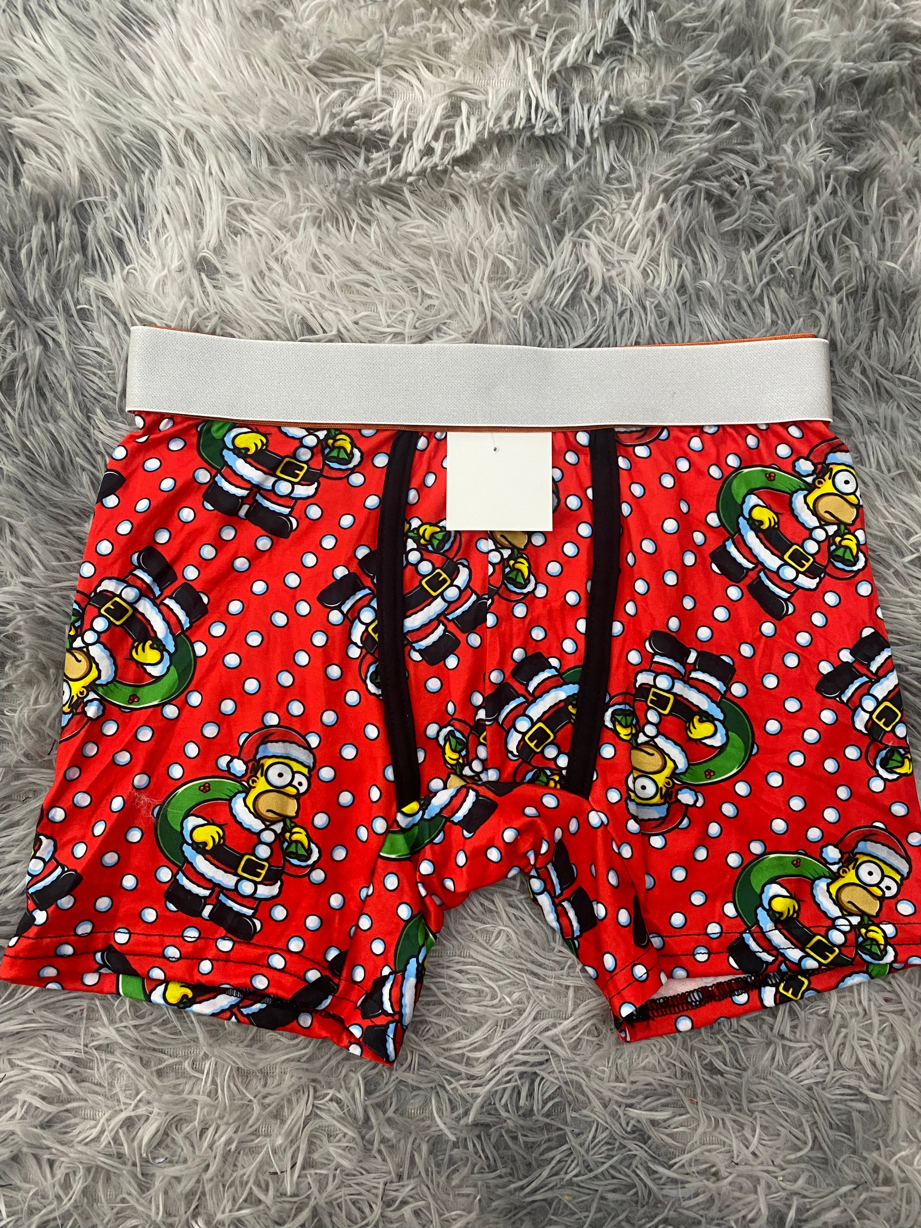 Homero Santa Claus Boxer De Hombre unitalla