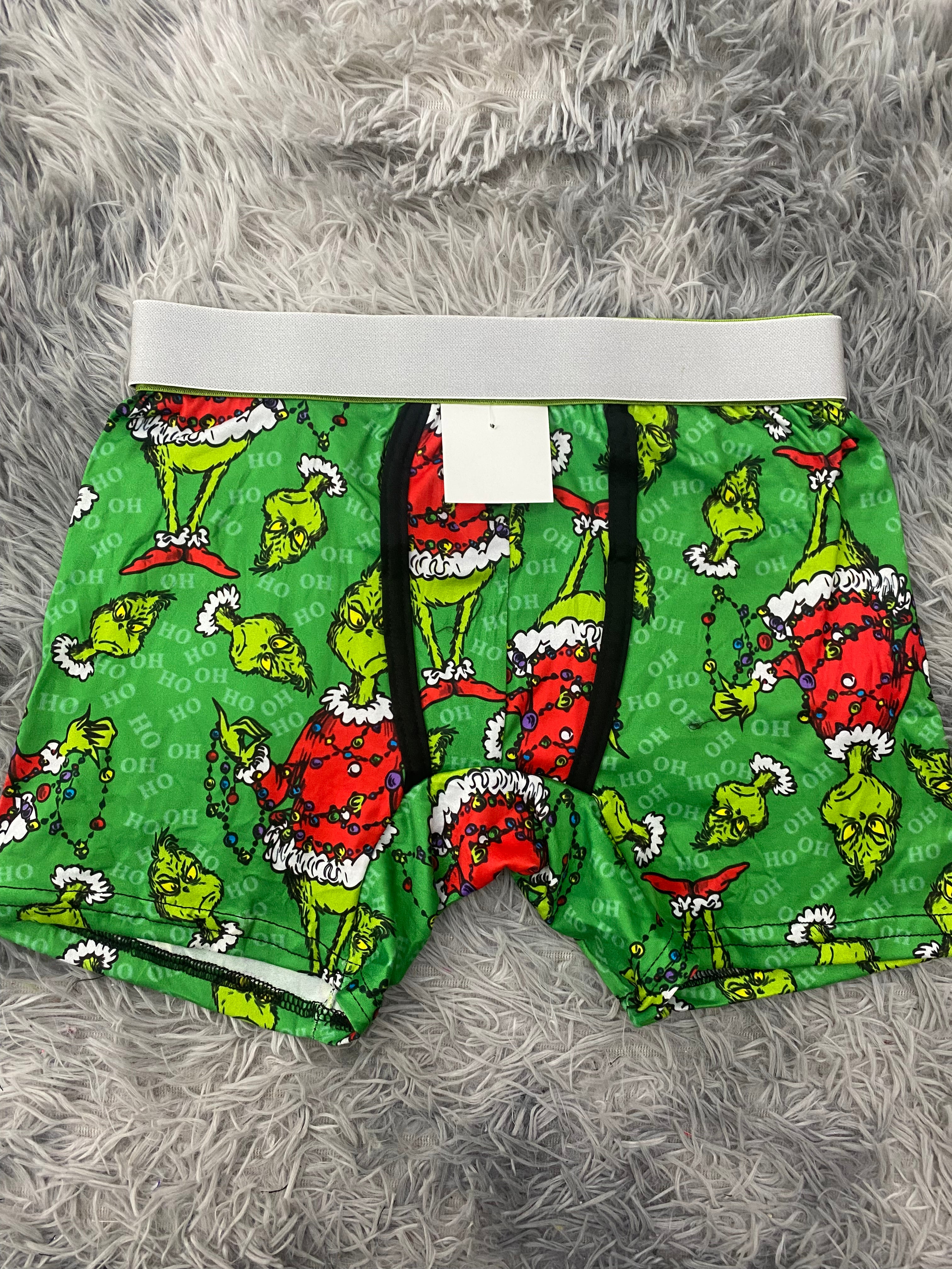 Grinch y luces navideñas Boxer De Hombre unitalla