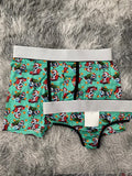 Olaf navidad fondo verde Duo Con Tanga Xl