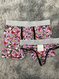 Hello Kitty circules de navidad fondo morado Duo Unitalla Con Tanga