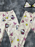 Hello Kitty Amarillo Duo De Pijama Afelpada