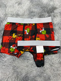Grinch y Max cuadros rojos Duo Unitalla Con Tanga