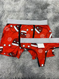 Spiderman navidad y copos de nieve Duo Unitalla Con Tanga