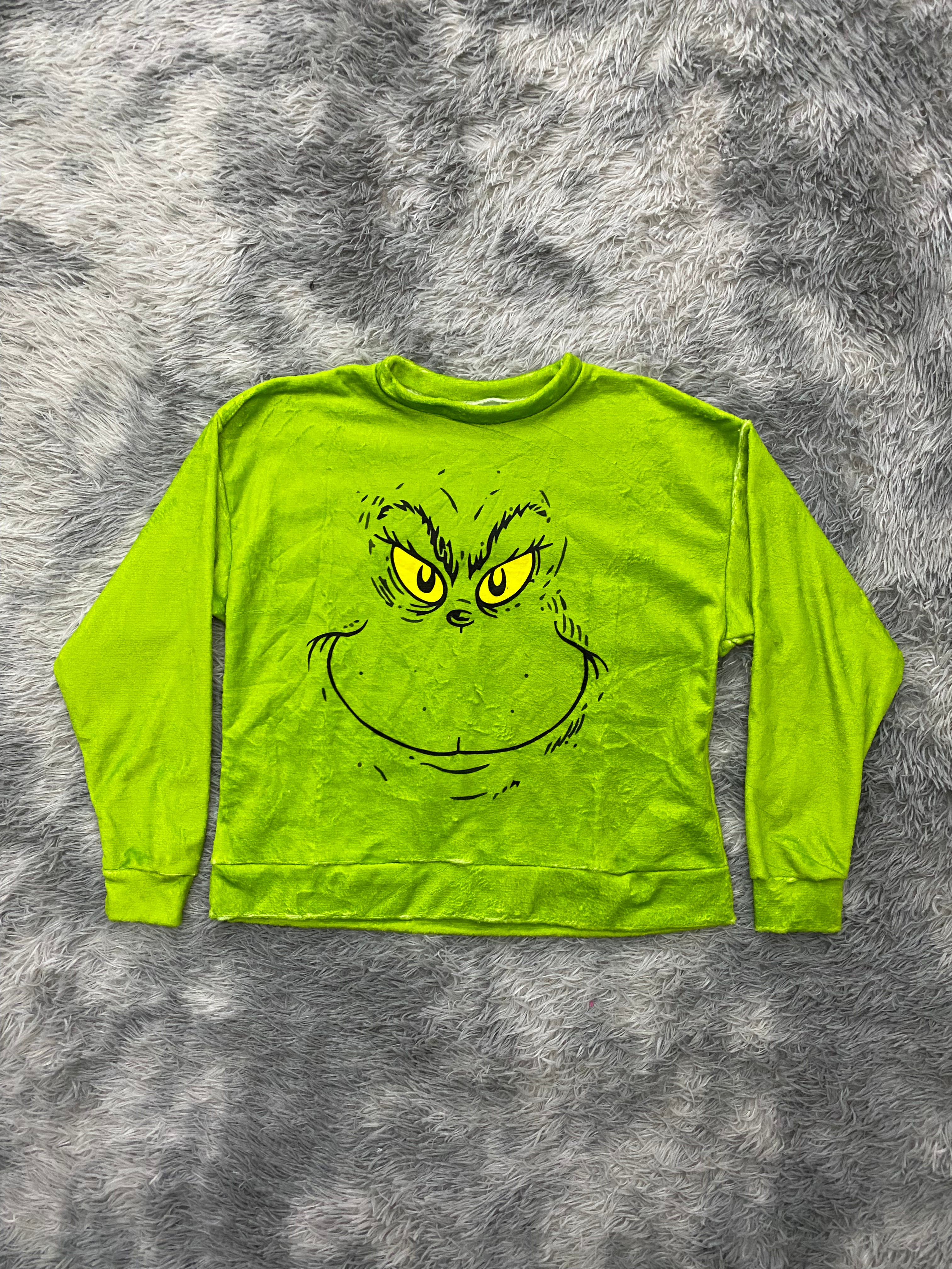 suéter navideño de grinch cara