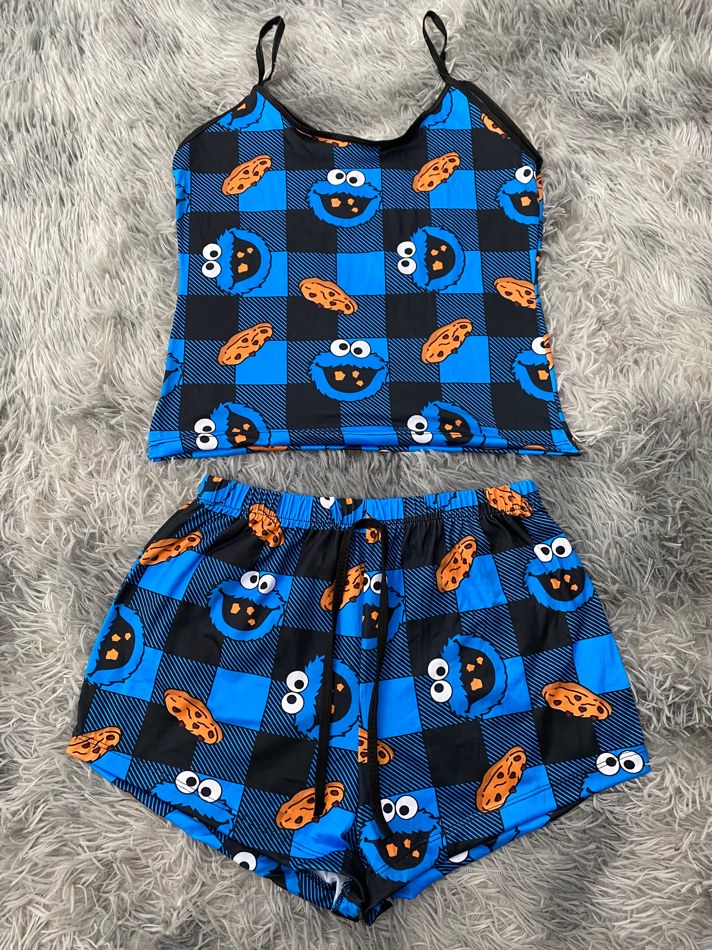 Come Galletas Señor Cuadros Blusa Con Short