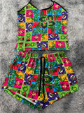 Grinch cuadros Unitalla Blusa Con Short brush