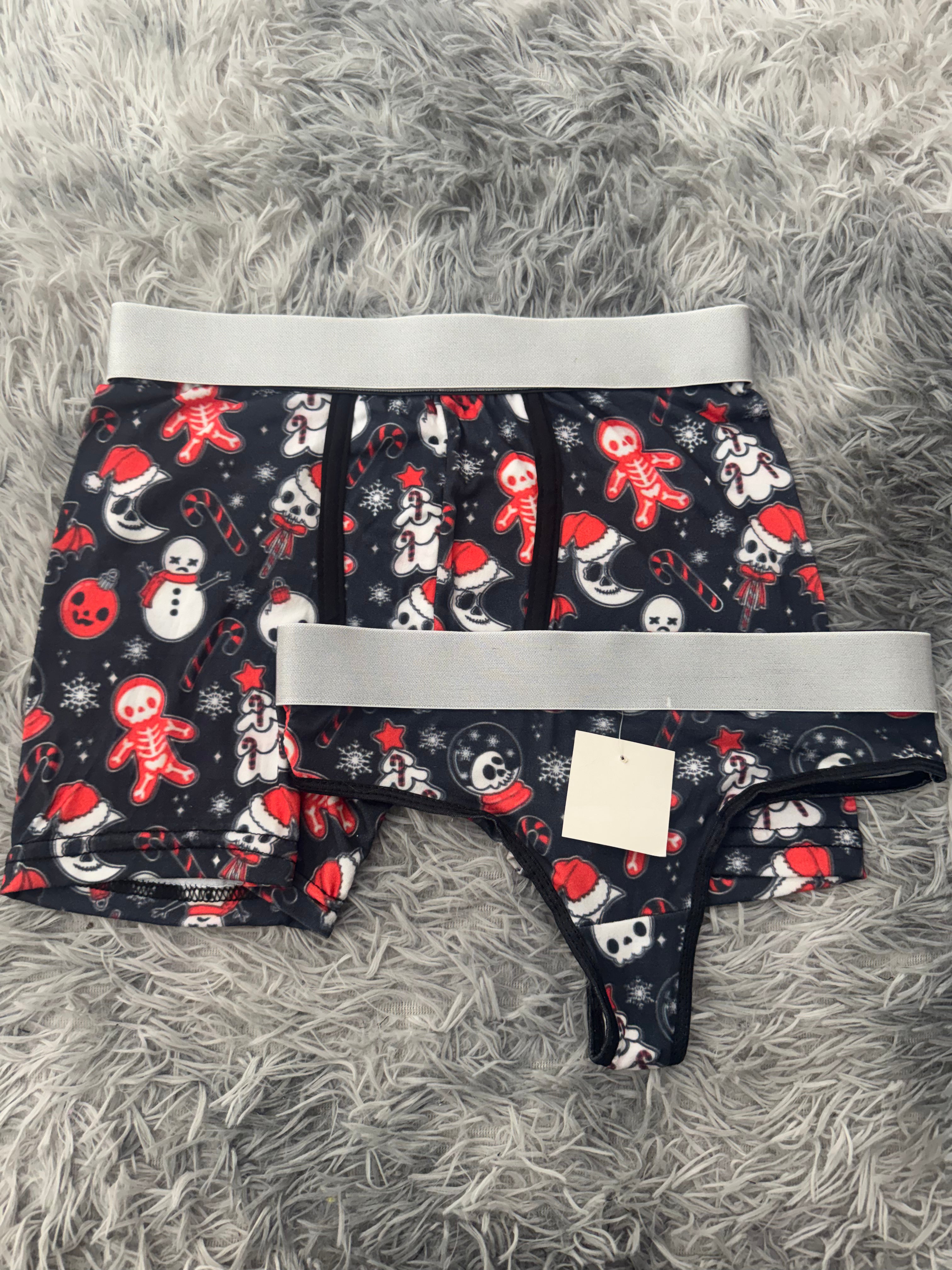 Esqueletos de navidad Duo Unitalla Con Tanga