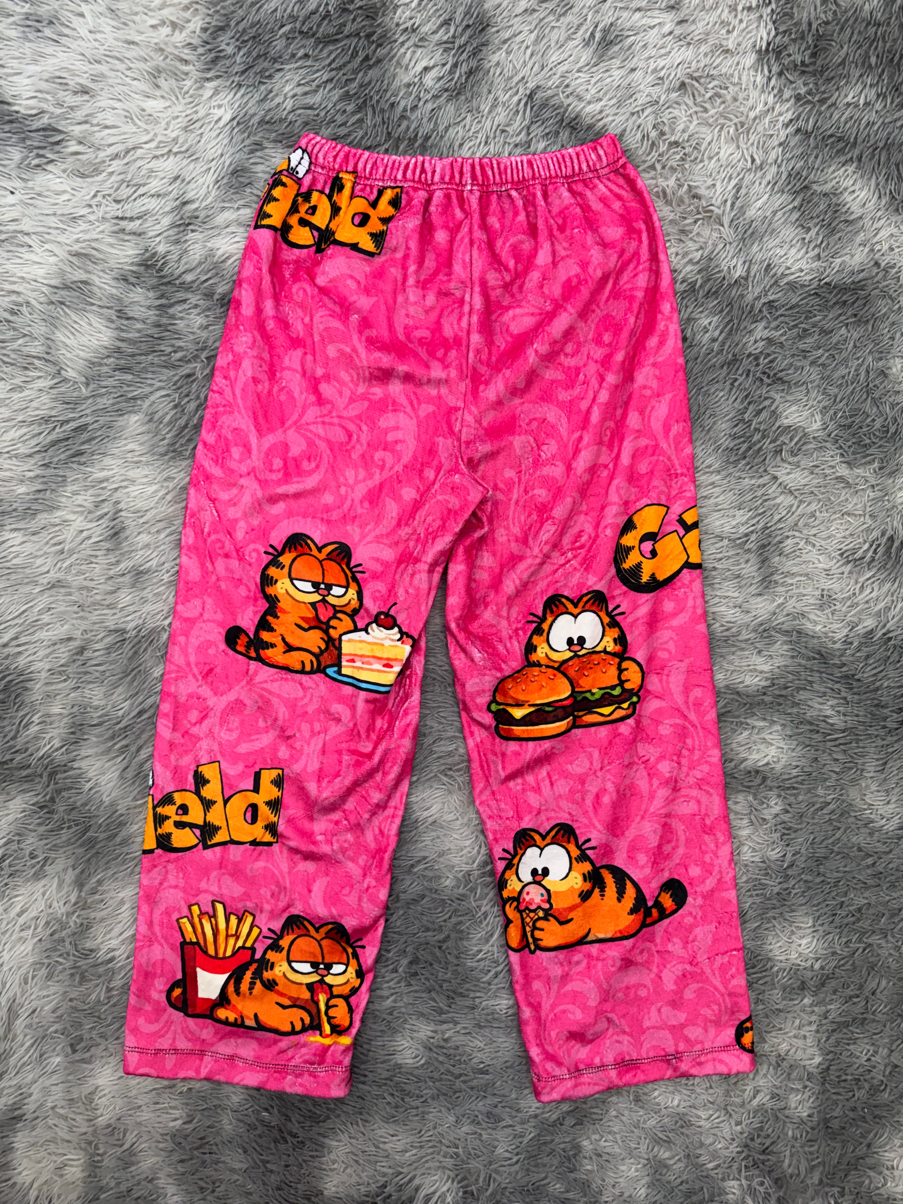 Garfield Fondo Rosa Pantalón De Pijama Dama
