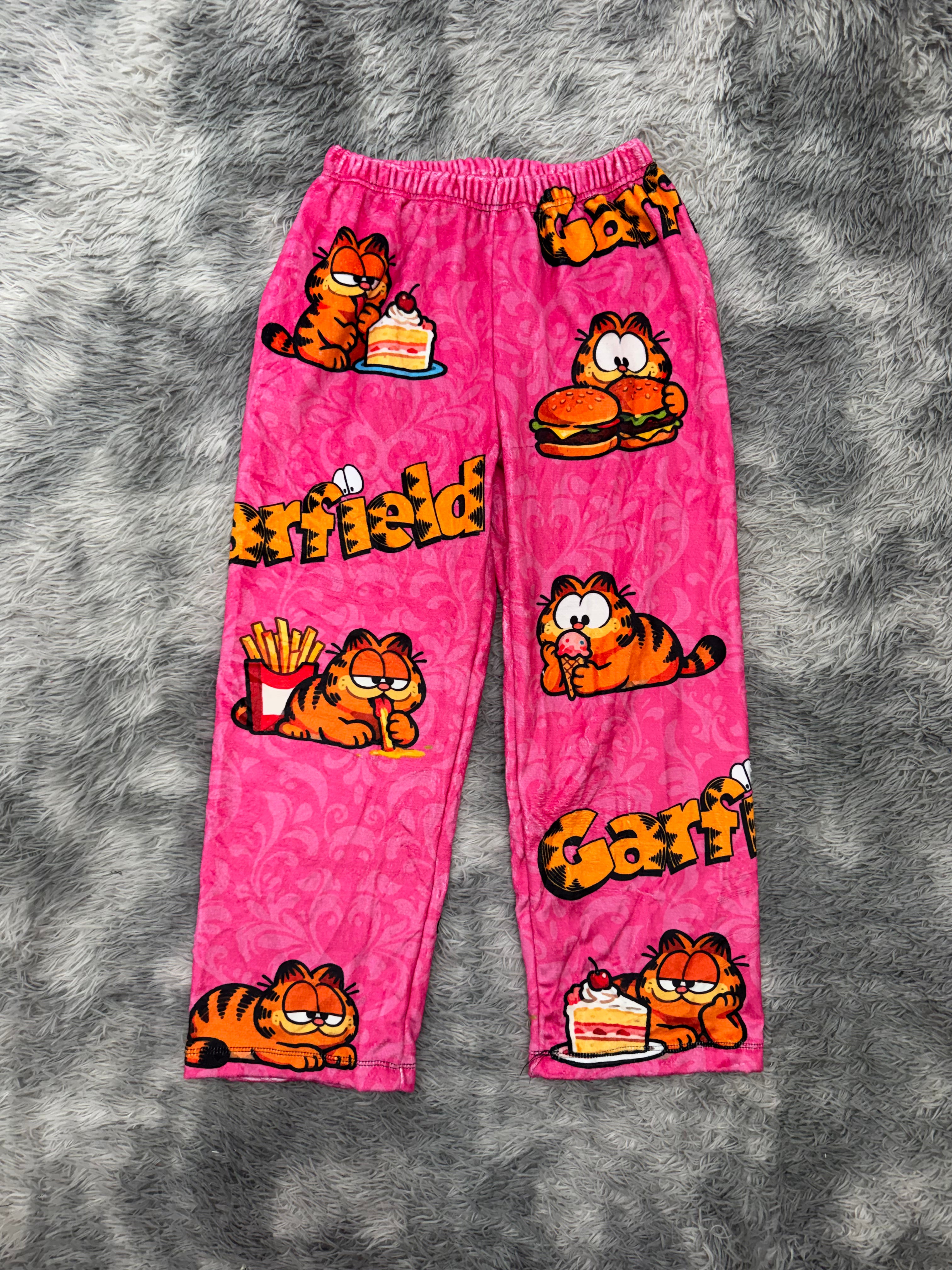 Garfield Fondo Rosa Pantalón De Pijama Dama