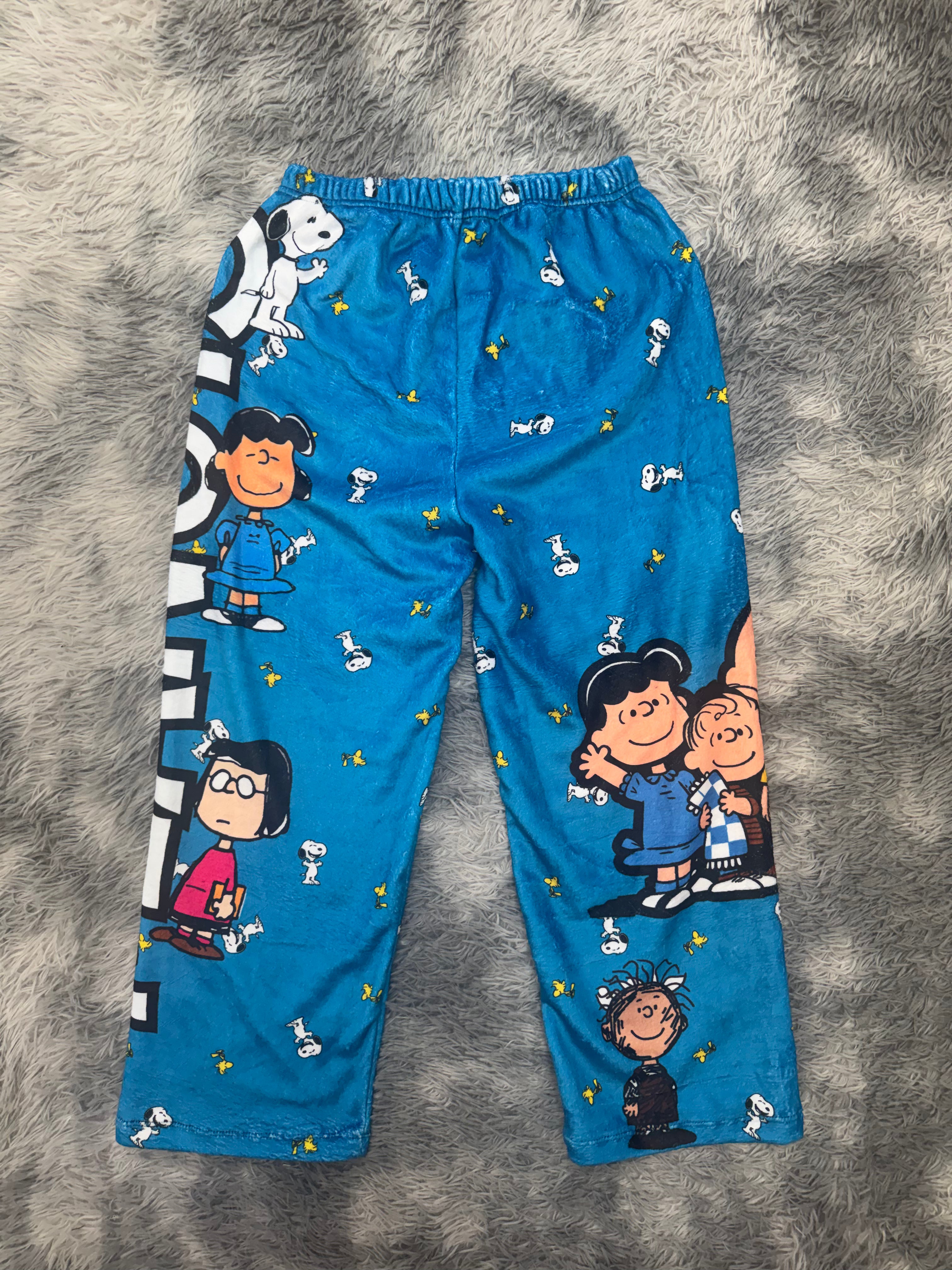 Peanuts Fondo Azul Pantalón De Pijama Dama