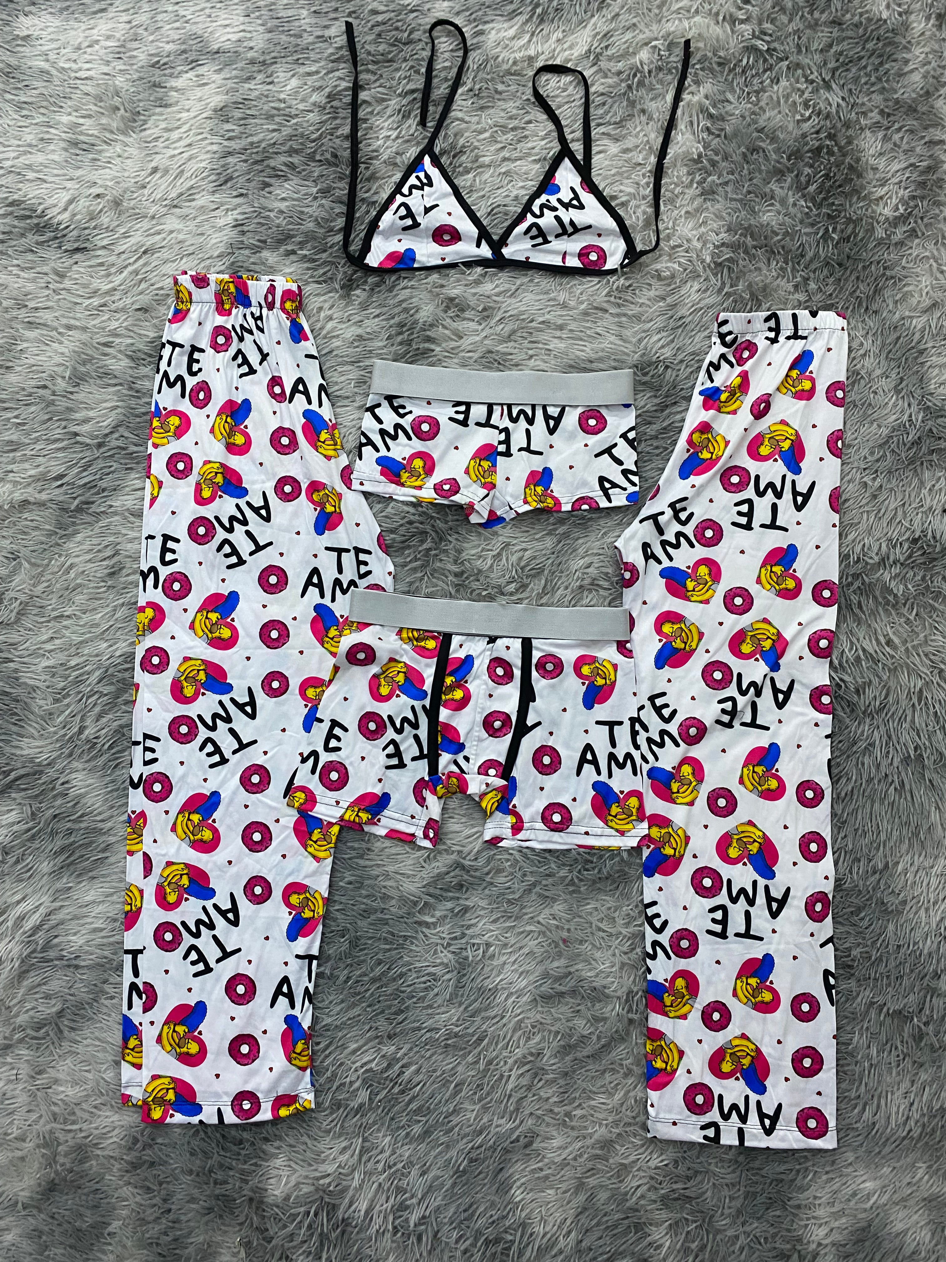Simpson Marge Love Pijama De 5 Piezas