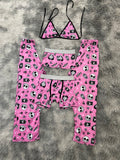 Jack Rosa Pijama De 5 Piezas