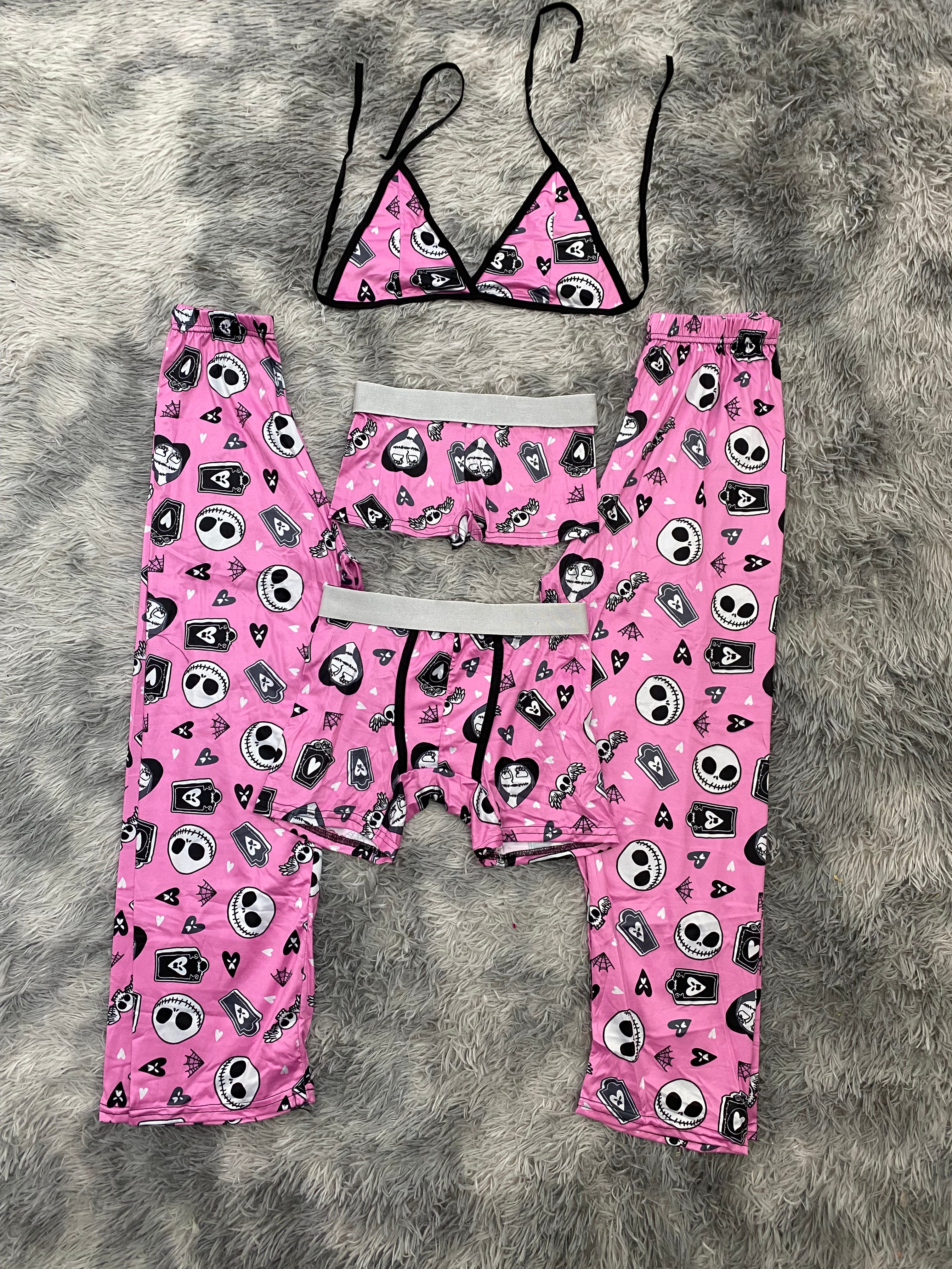 Jack Rosa Pijama De 5 Piezas