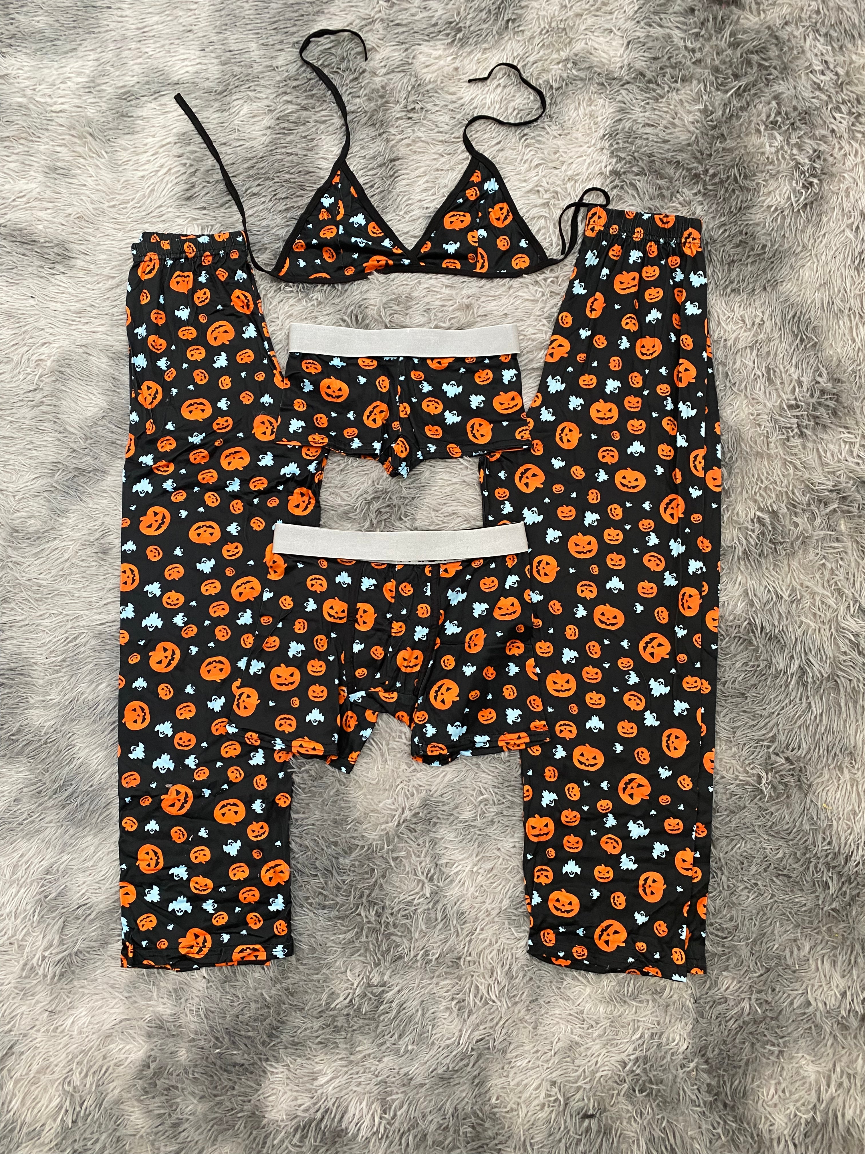 Calabazas y fantasmas Pijama De 5 Piezas