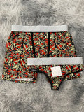 Calaveras y corazones Duo Unitalla Con Tanga