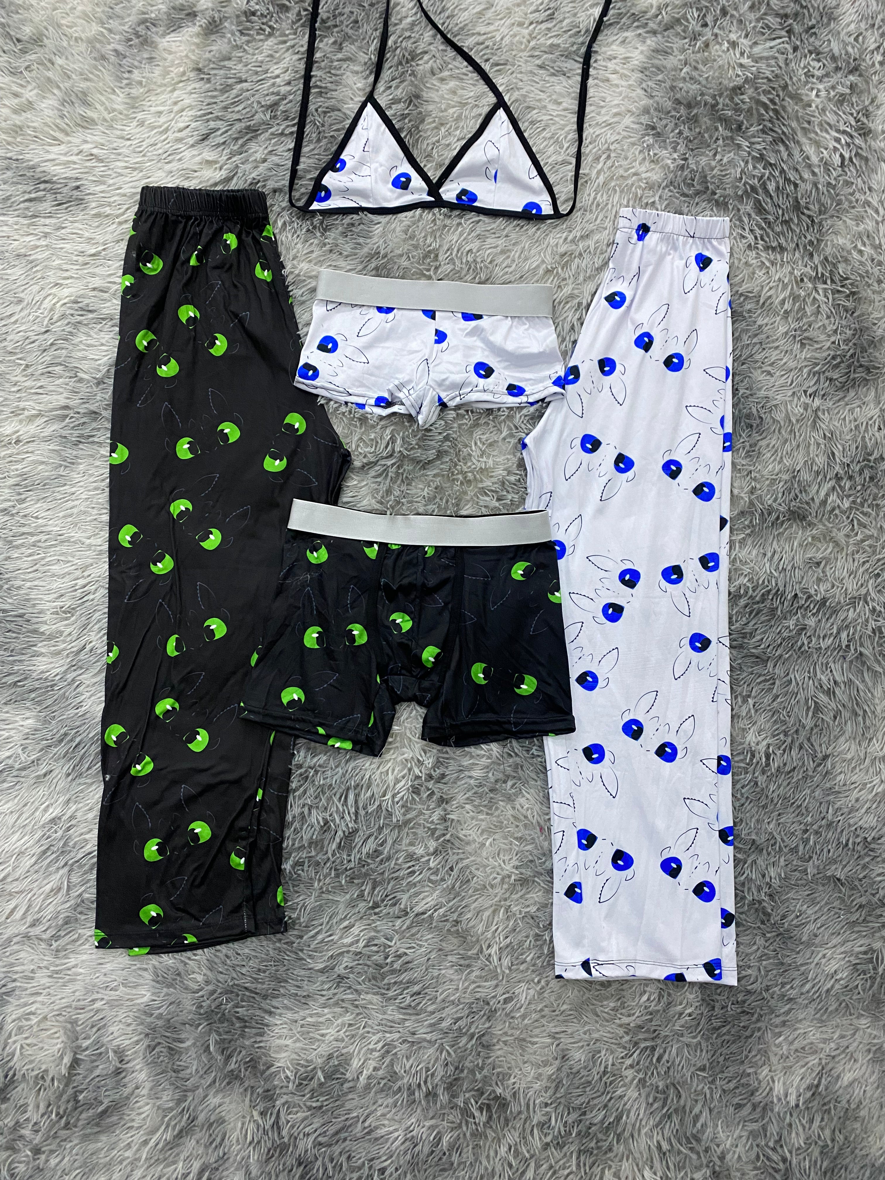 Chimuelo y furia luminosa intercalada Pijama De 5 Piezas