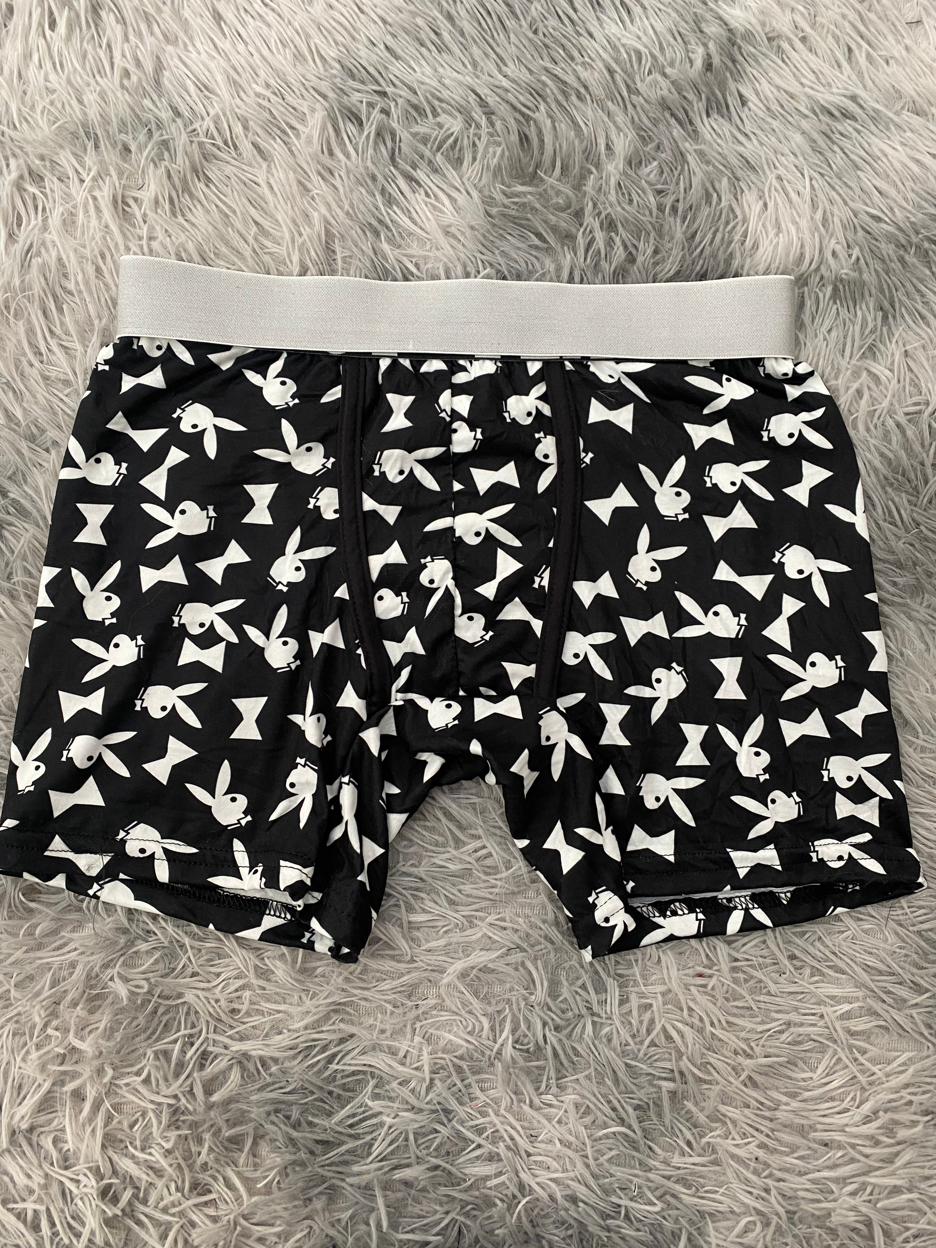 Playboy fondo negro Boxer De Hombre unitalla