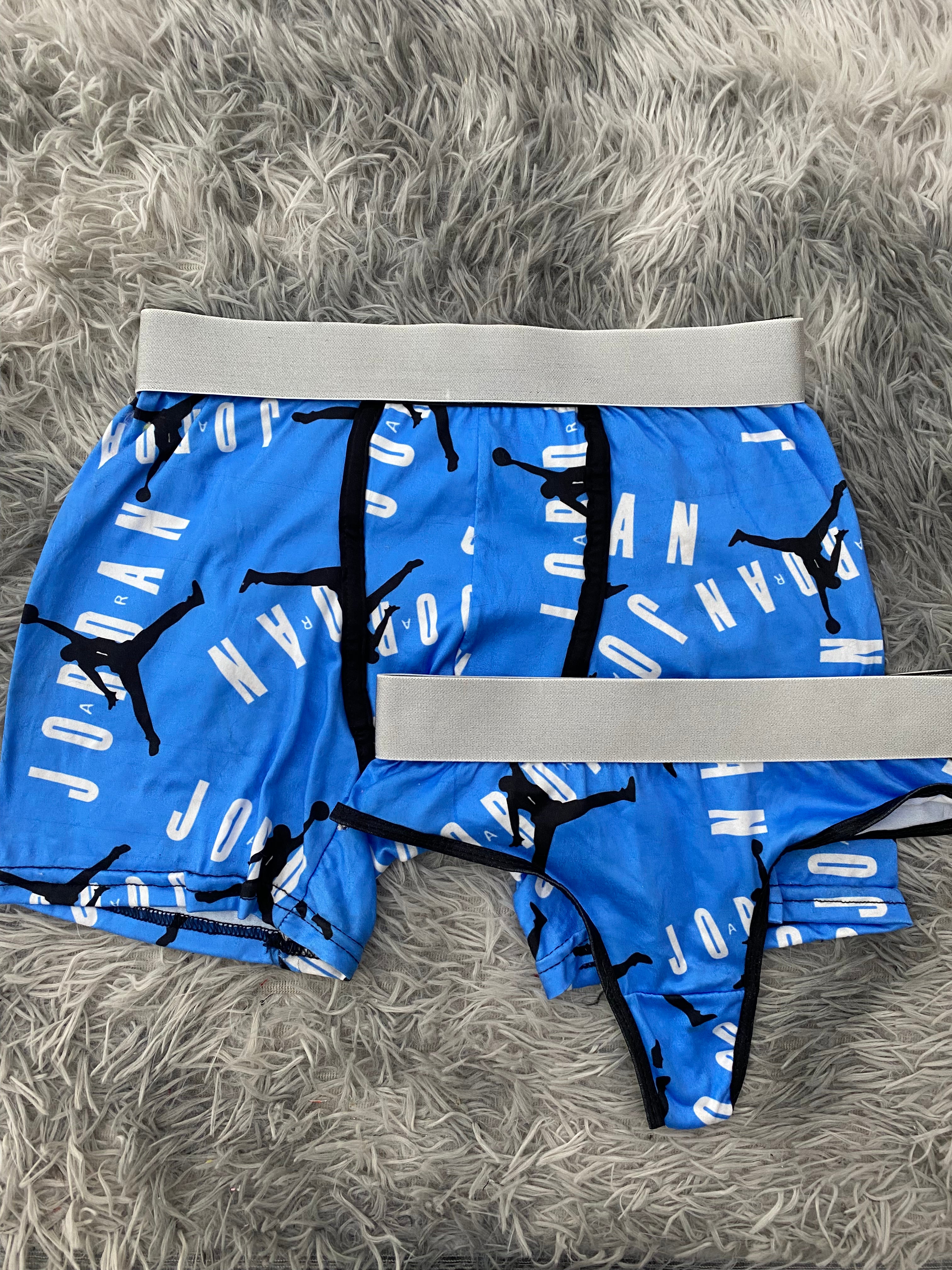 Jordan fondo azul Duo Unitalla Con Tanga
