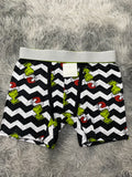 Grinch líneas blancas y negras Boxer De Hombre unitalla