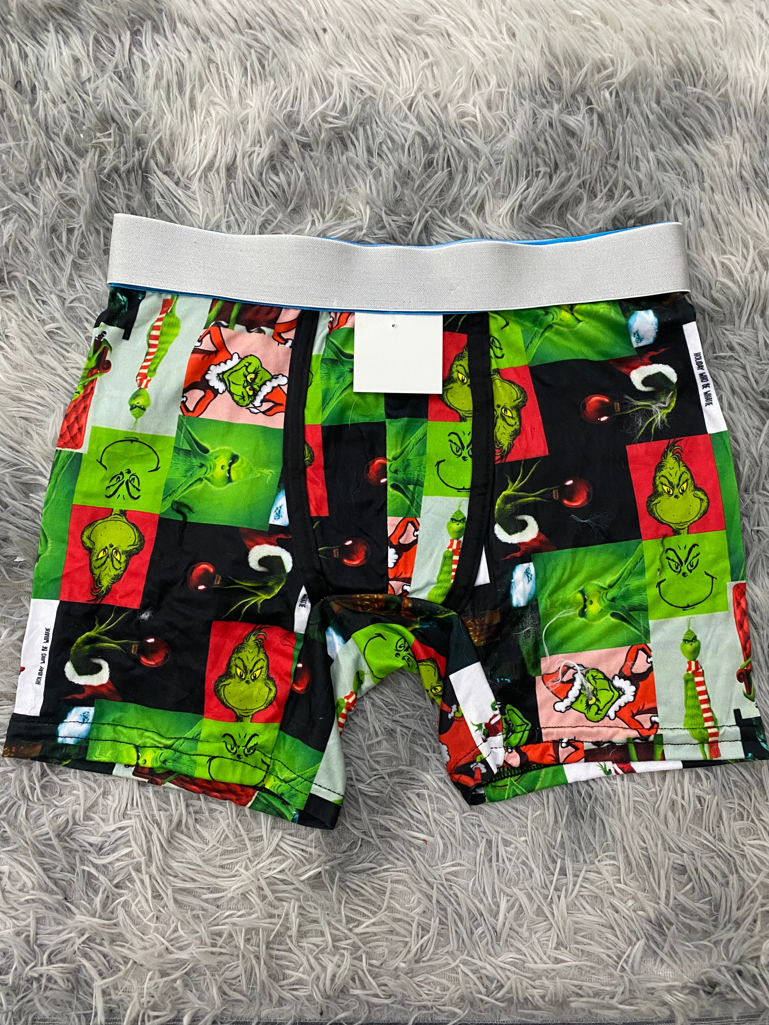 Grinch cuadros  Boxer De Hombre unitalla