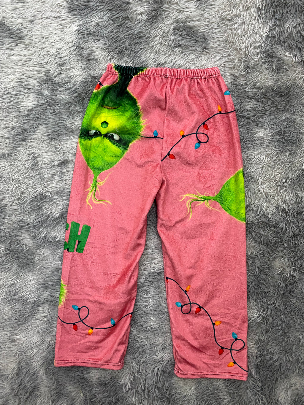 Grinch fondo rosa Pantalón De Pijama Dama