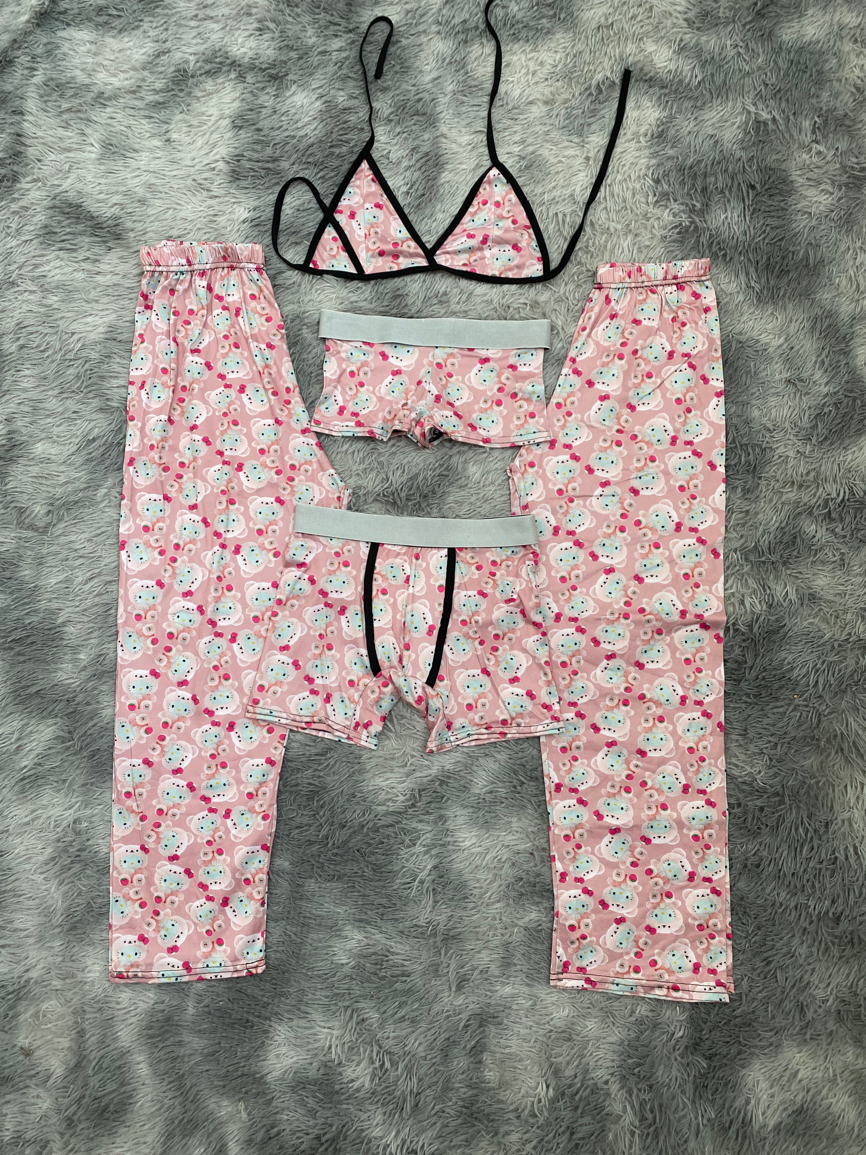 Hello kitty traje de oso Pijama De 5 Piezas