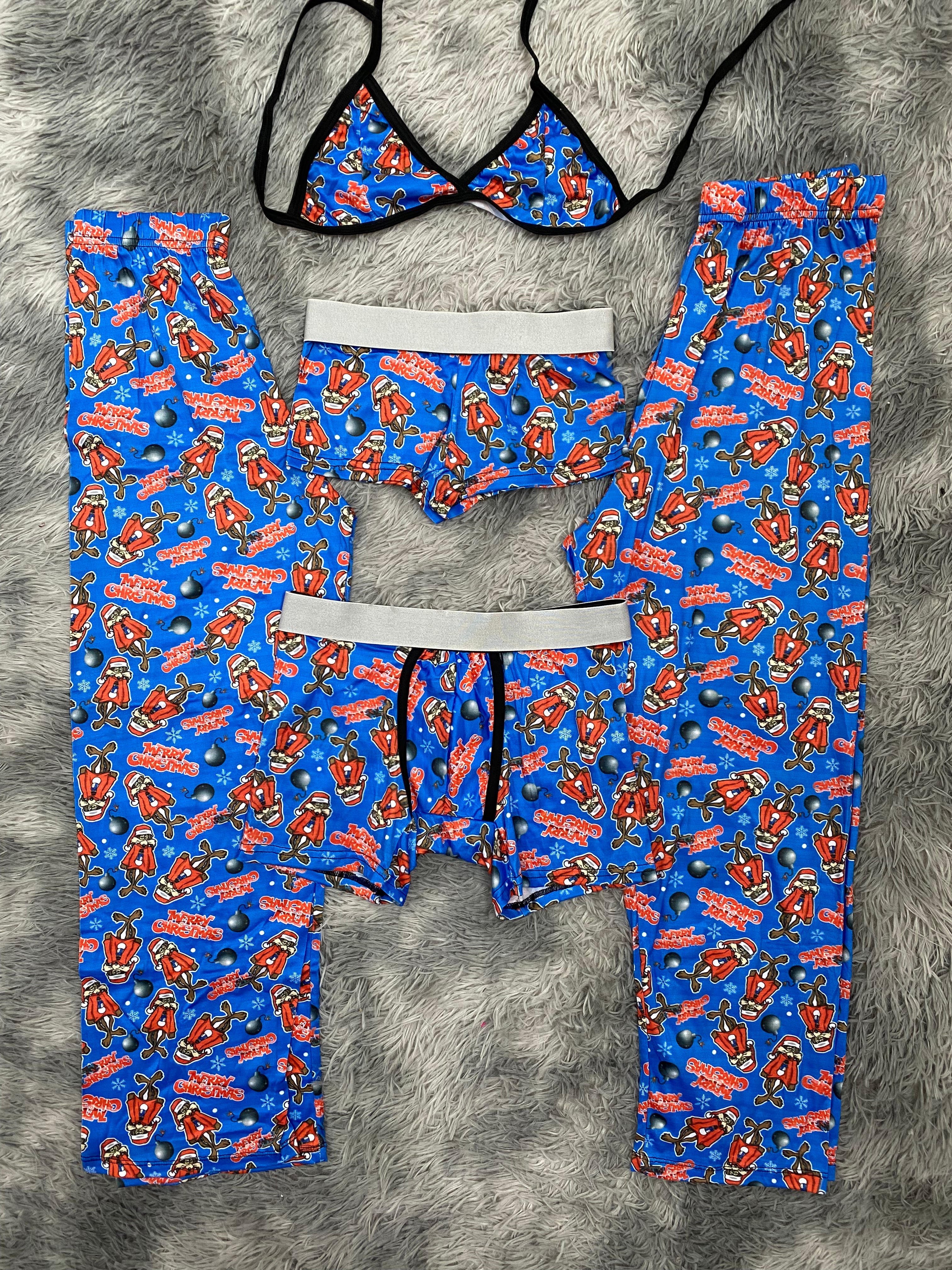 El coyote navidad Pijama De 5 Piezas