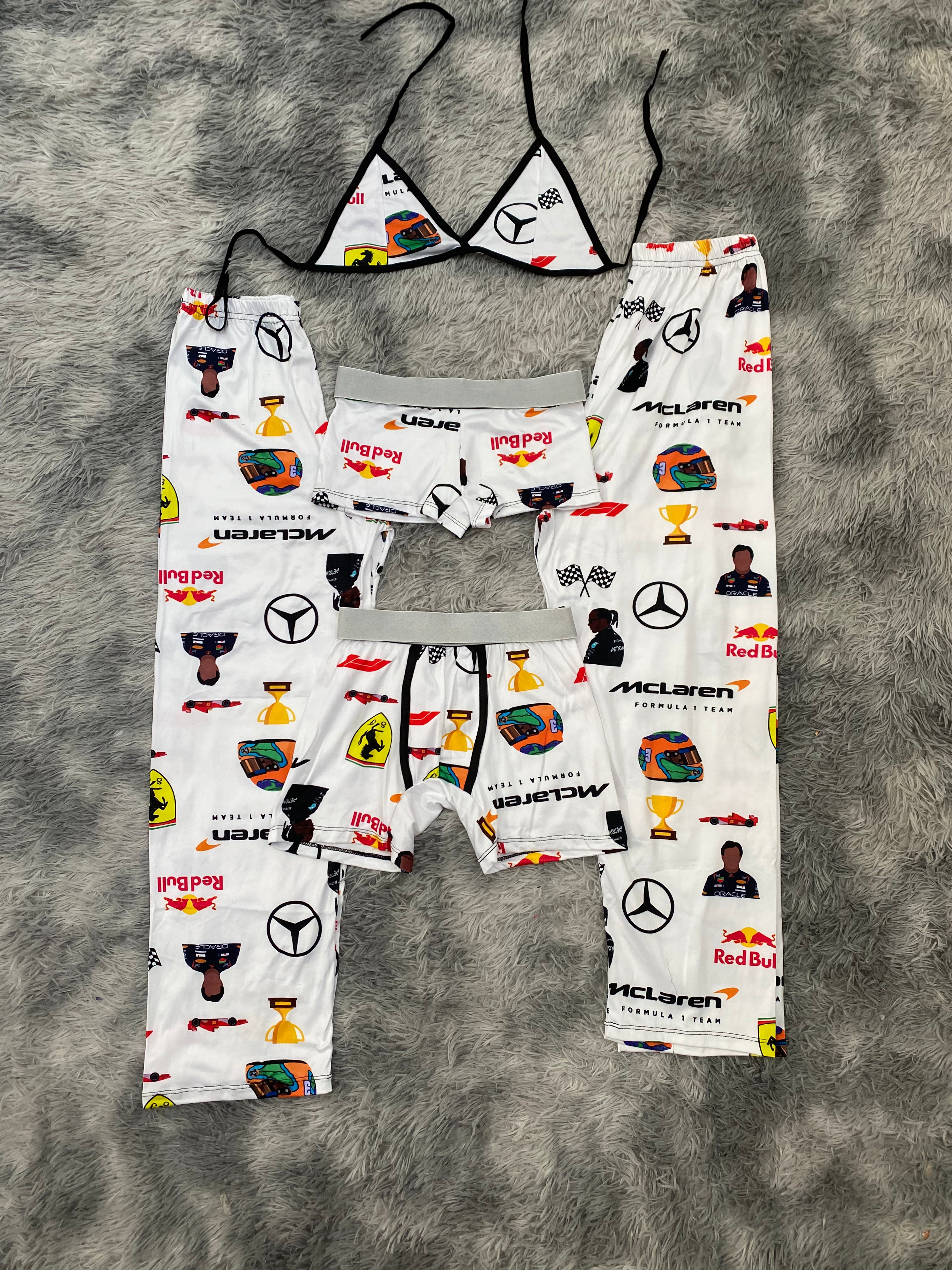 Fórmula 1 checo Pérez Pijama De 5 Piezas