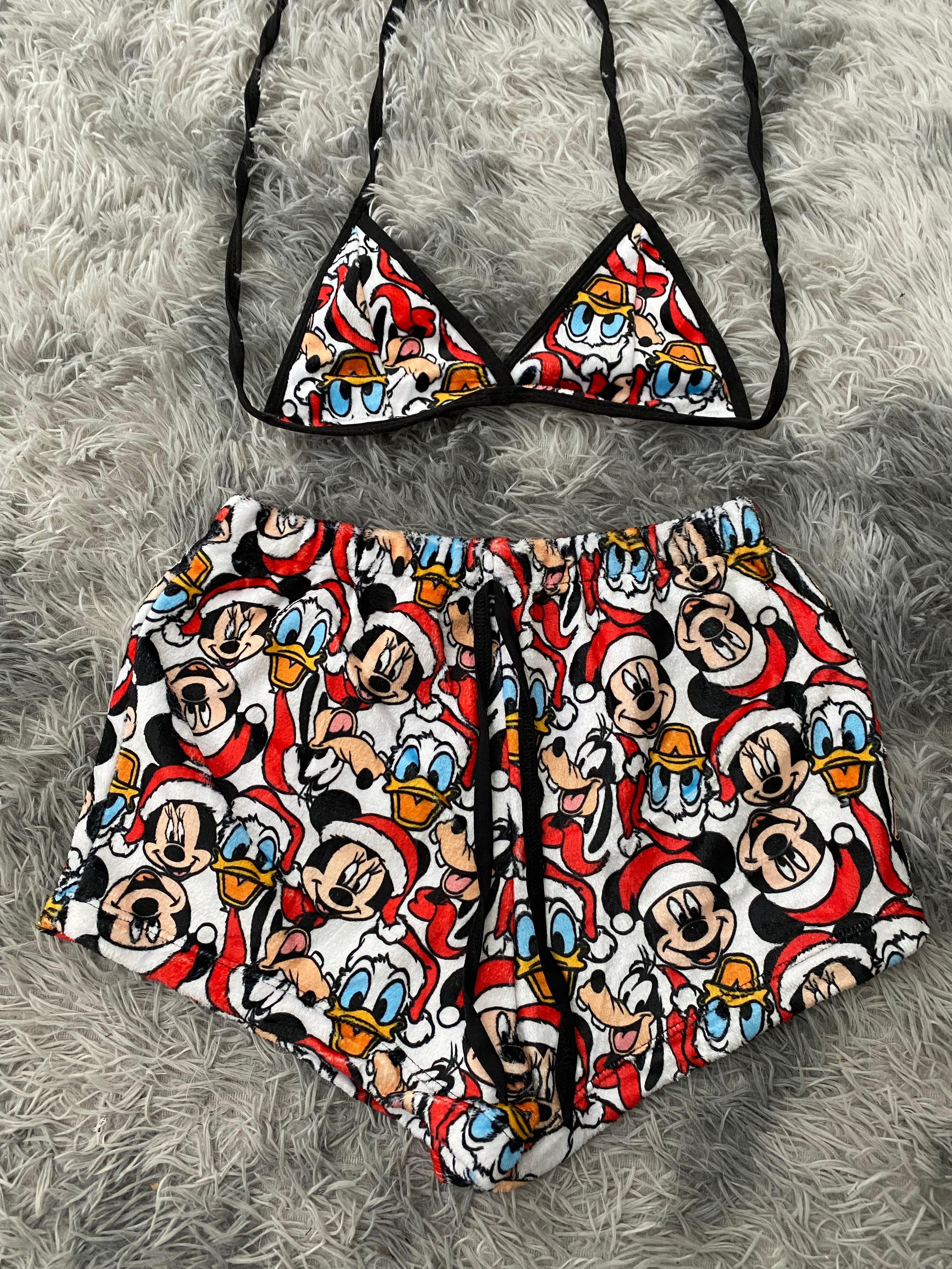 Mickey Mouse Top Con Short Afelpado