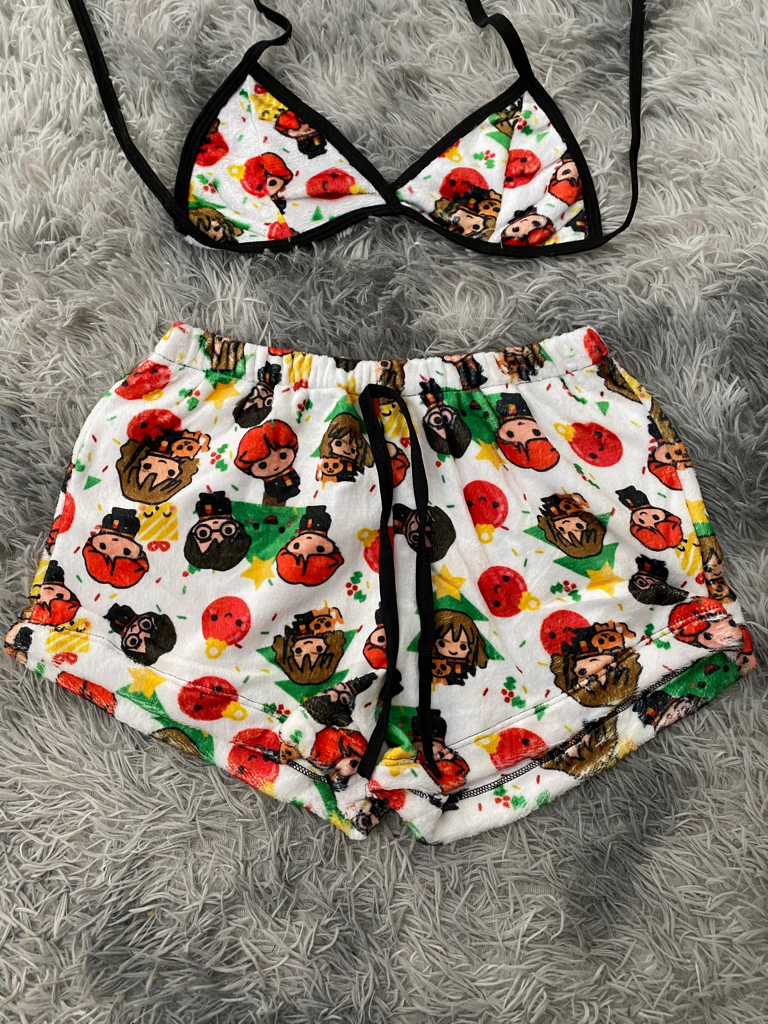 Harry Potter navidad Top Con Short Afelpado
