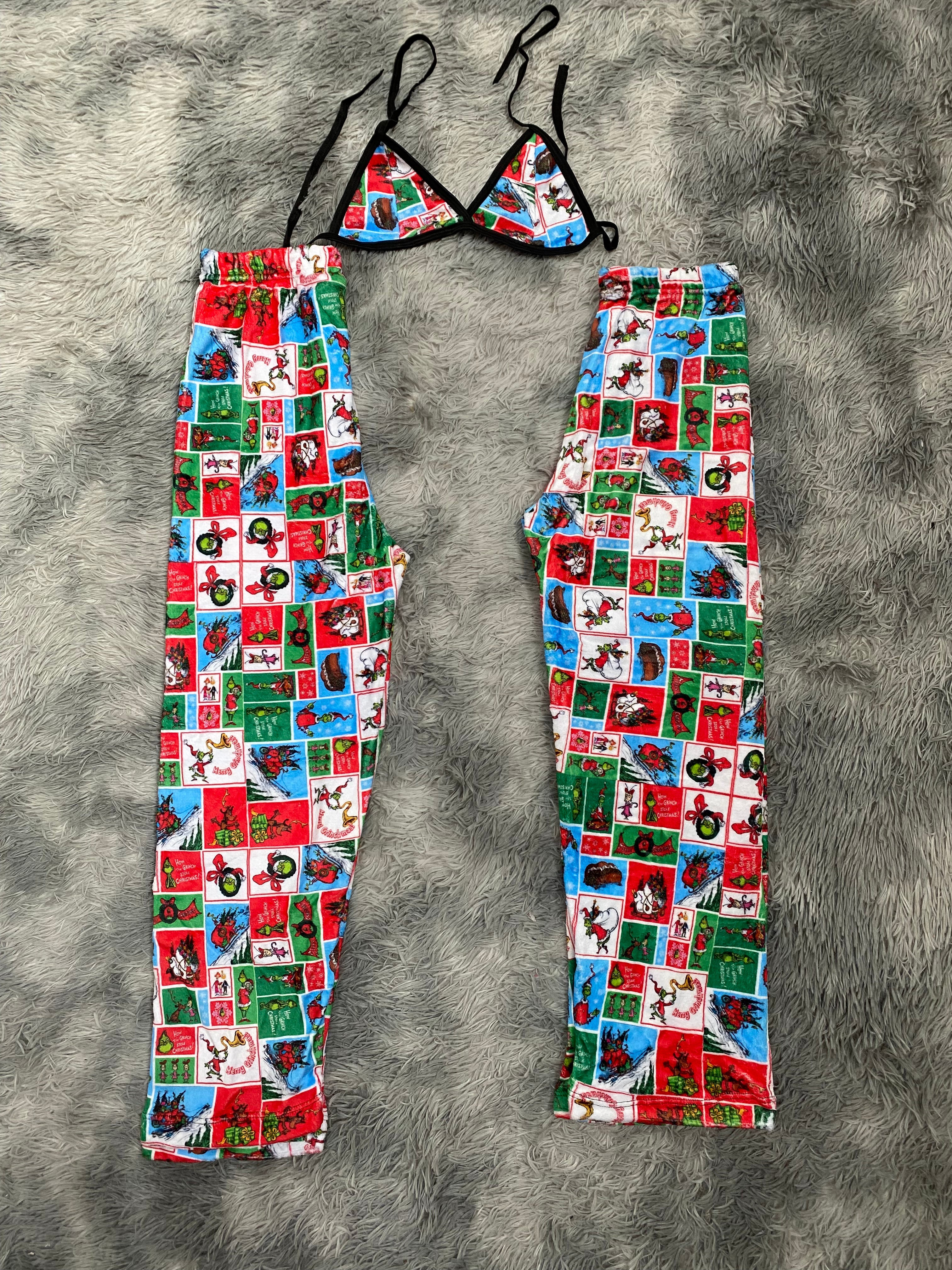 Grinch cuadros animados Duo De Pijama Afelpada
