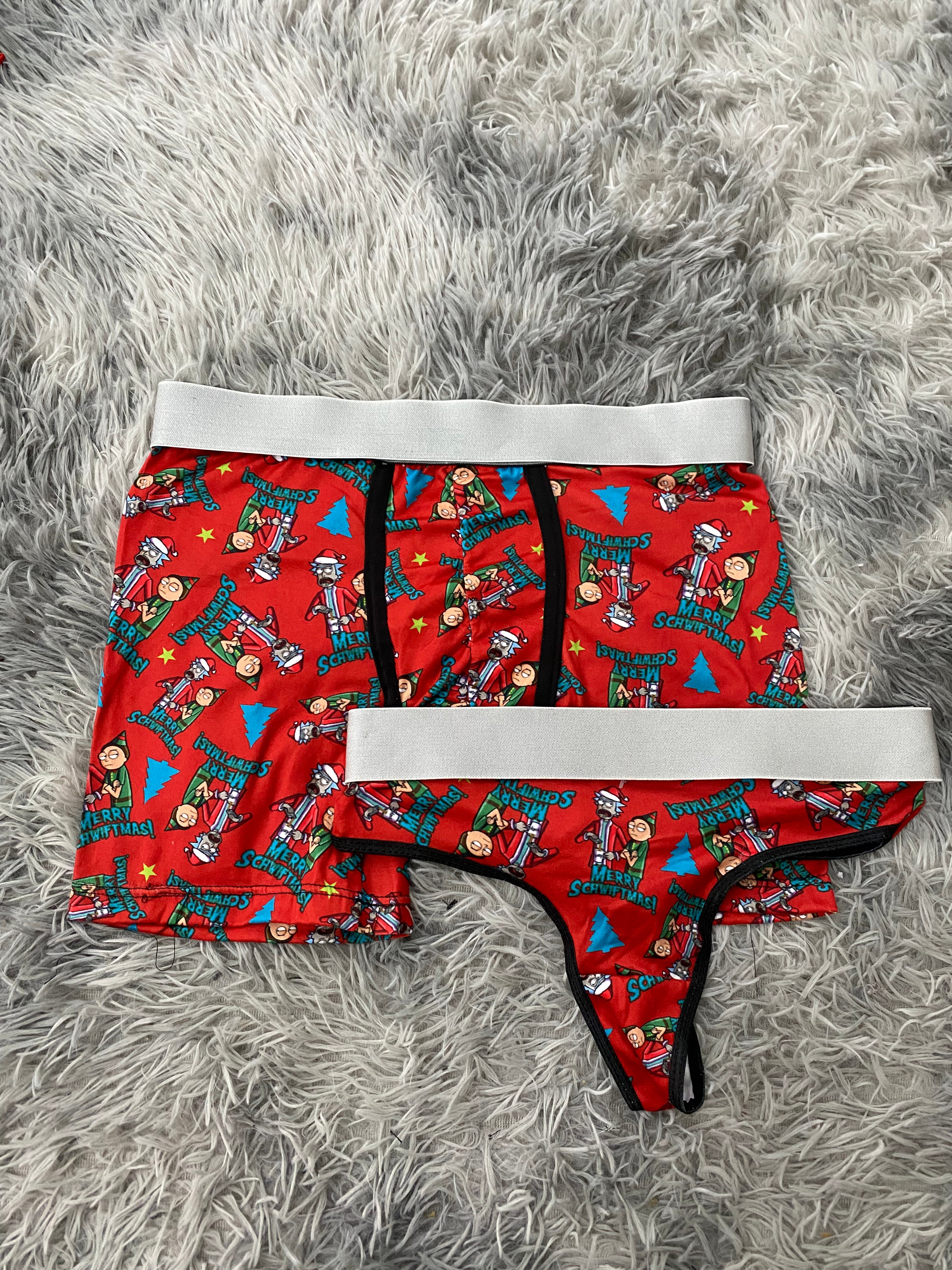 Rick y Morty navidad Duo Unitalla Con Tanga