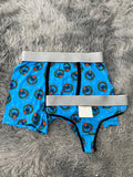 Stitch merry Christmas fondo azul Duo Unitalla Con Tanga