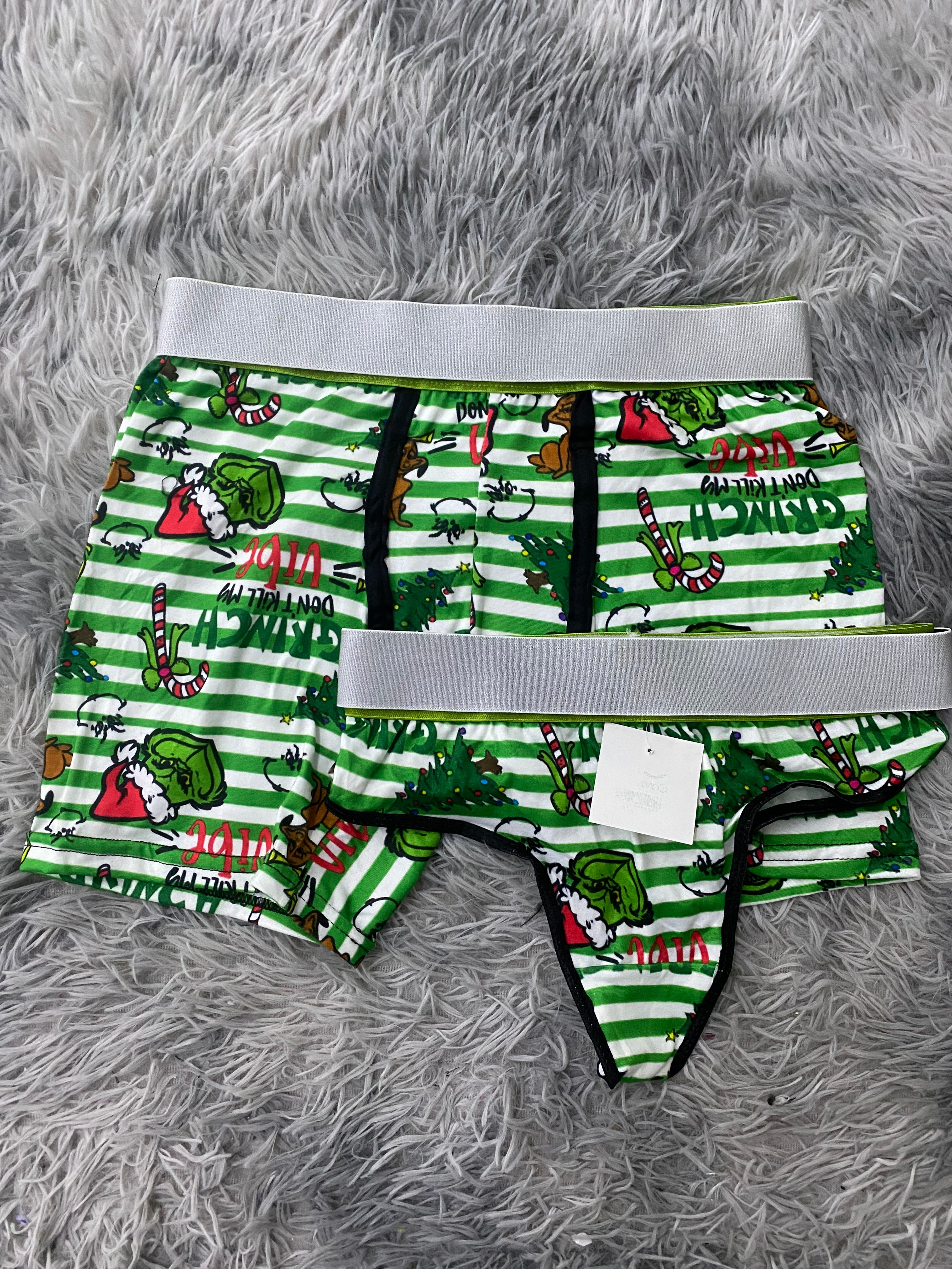 Grinch don’t kill my vibe Duo Unitalla Con Tanga