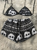 Jack y zero navideño Top Con Short Afelpado