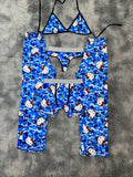 Hello Kitty bape azul Pijama De 5 Piezas