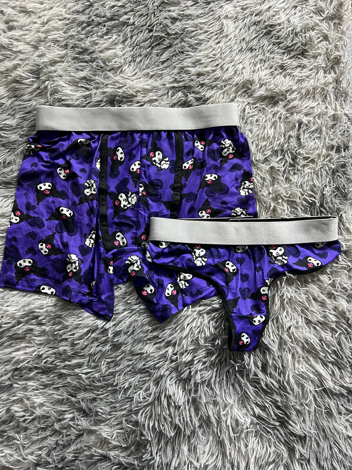 Kuromi Corazones Morados Duo Unitalla Con Tanga