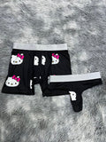 Hello Kitty Negro Duo Unitalla Con Tanga