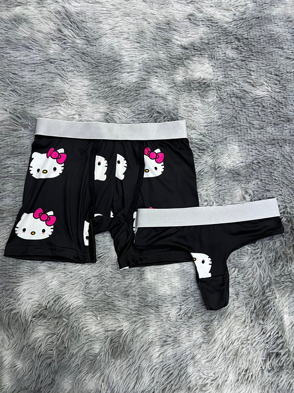 Hello Kitty Negro Duo Unitalla Con Tanga