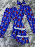 Spiderman Azul Pijama De 5 Piezas