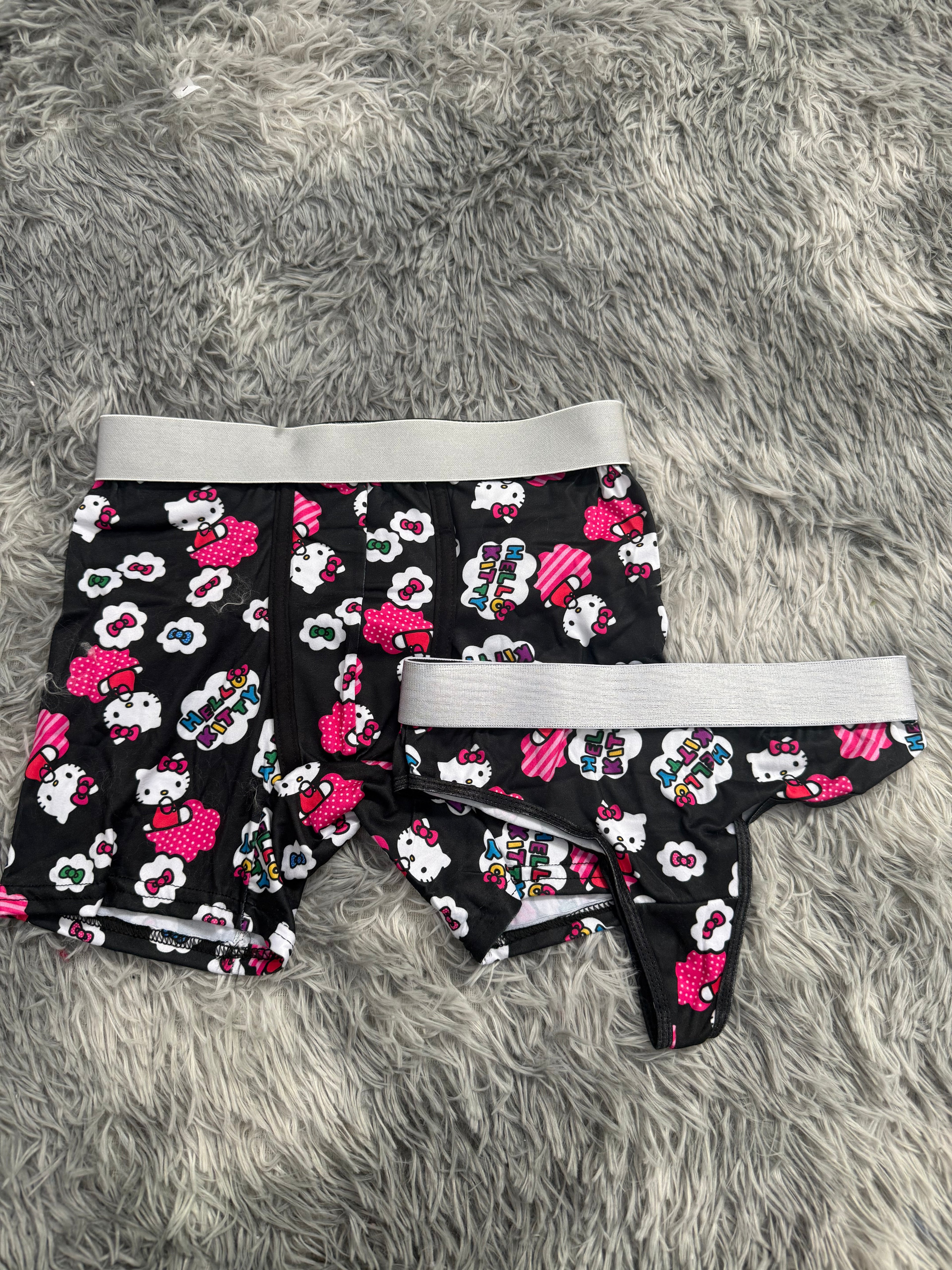 Hello Kitty Monitos Y Nube De Puntitos Duo Unitalla Con Tanga
