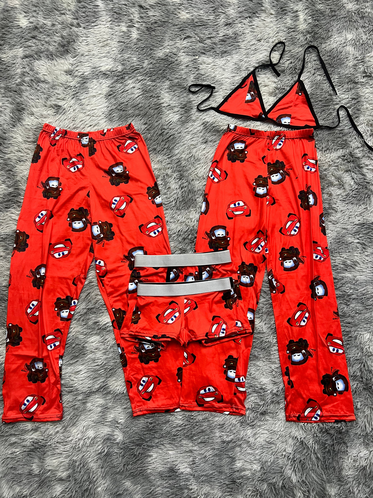 Cars Mate Fondo Rojo Pijama De 5 Piezas