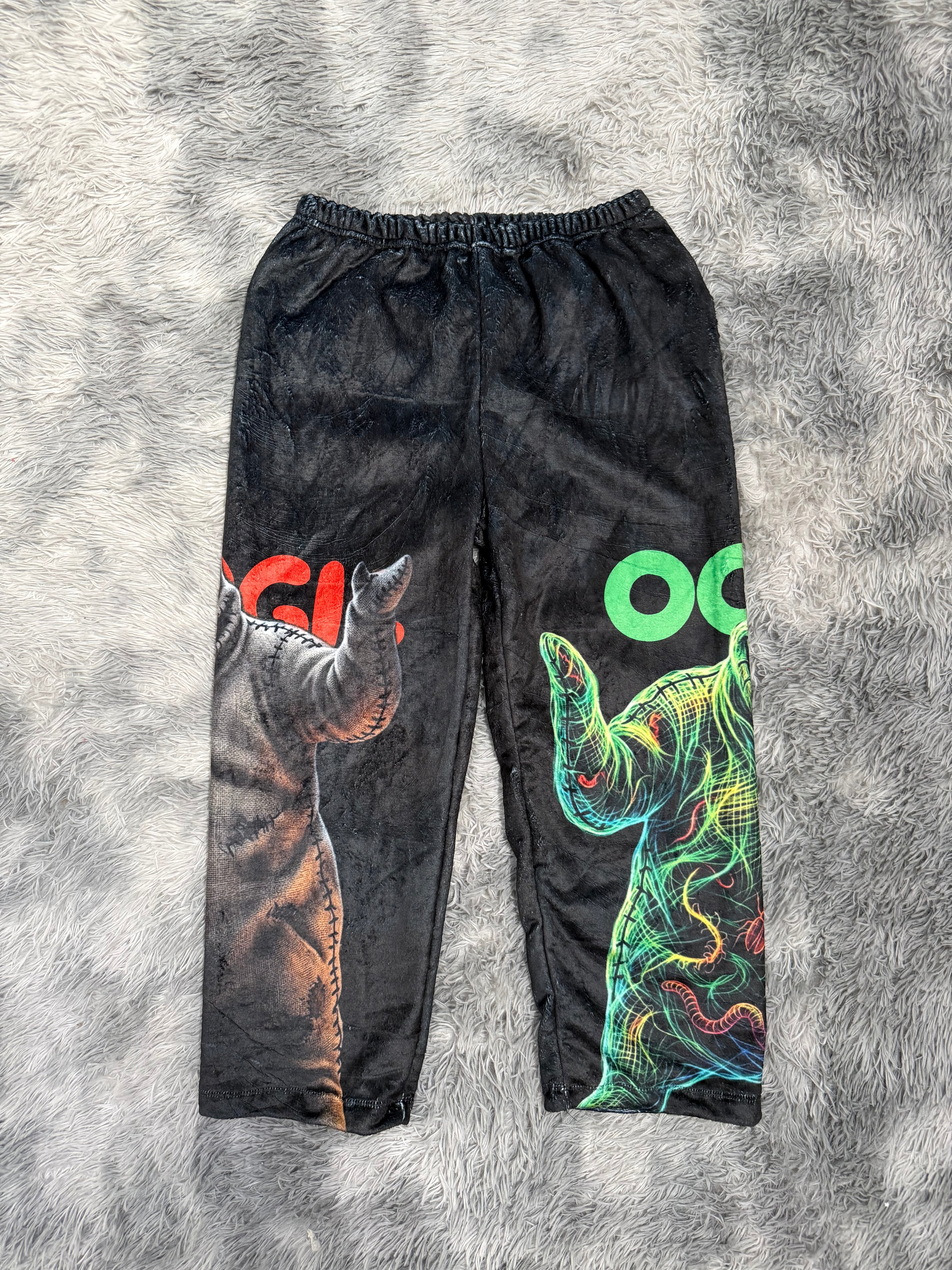 Ooggie Boggie fondo negro Pantalón De Pijama Unisex